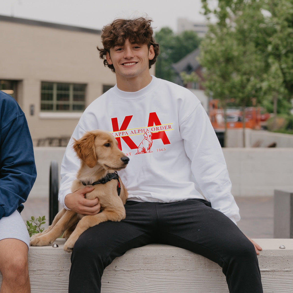New! Kappa Alpha Golden Letters Crewneck