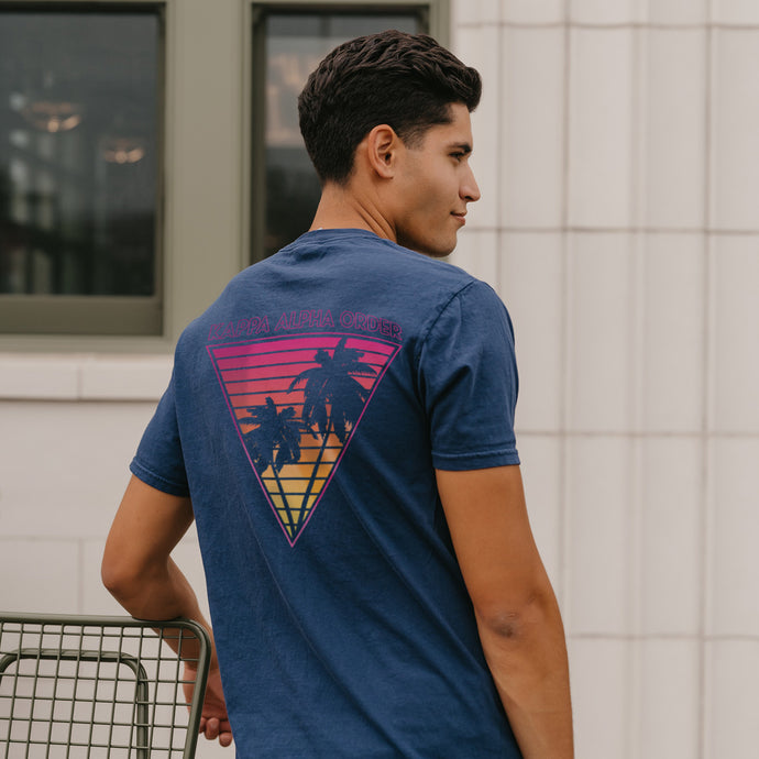 Kappa Alpha Navy Short Sleeve Miami Pocket Tee