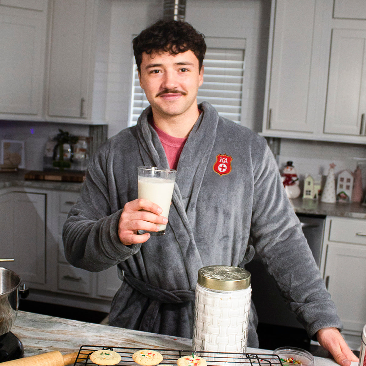 Kappa Alpha Personalized Charcoal Ultra Soft Robe