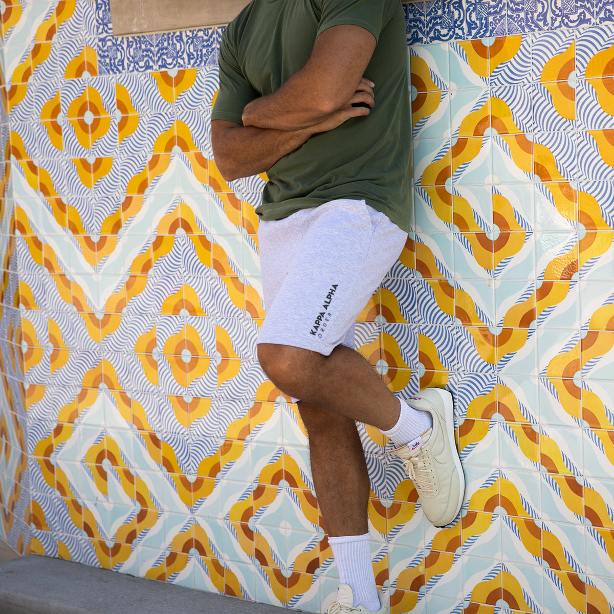 New! Kappa Alpha Grey 9" Sweatshorts
