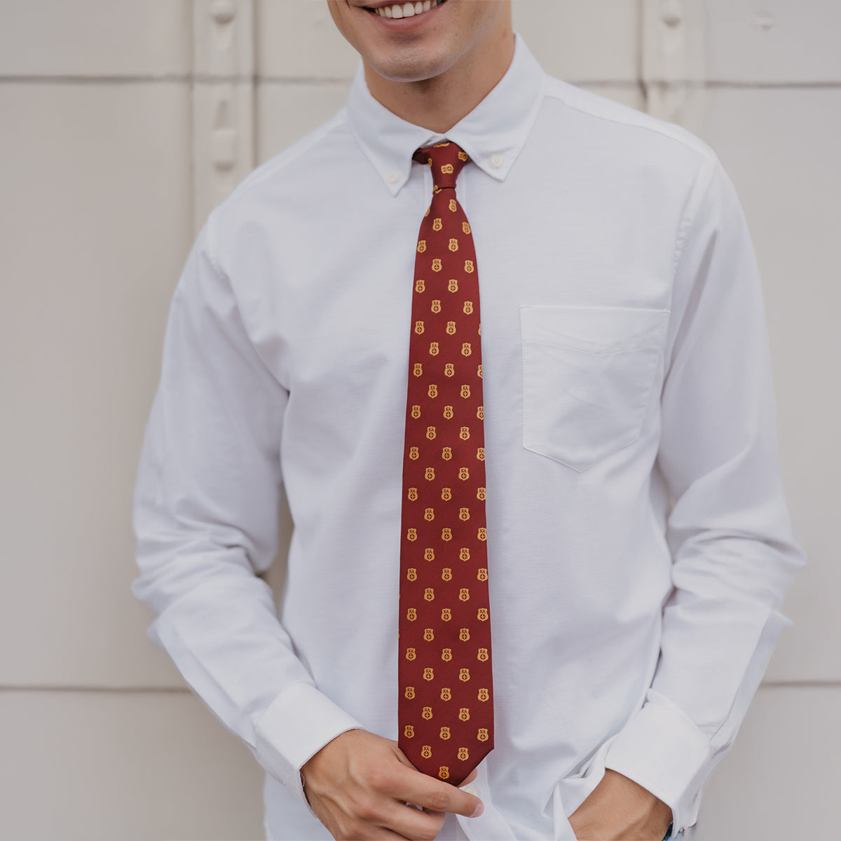 Kappa Alpha Badge Silk Tie