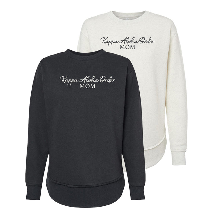 Kappa Alpha Curved Hem Mom Crewneck