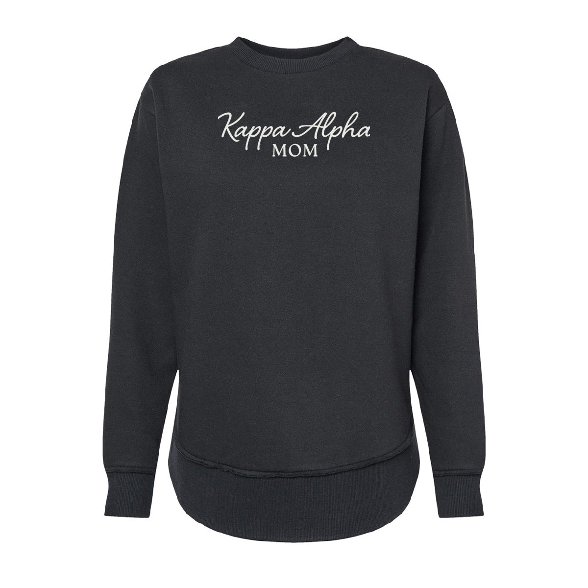 New! Kappa Alpha Curved Hem Mom Crewneck