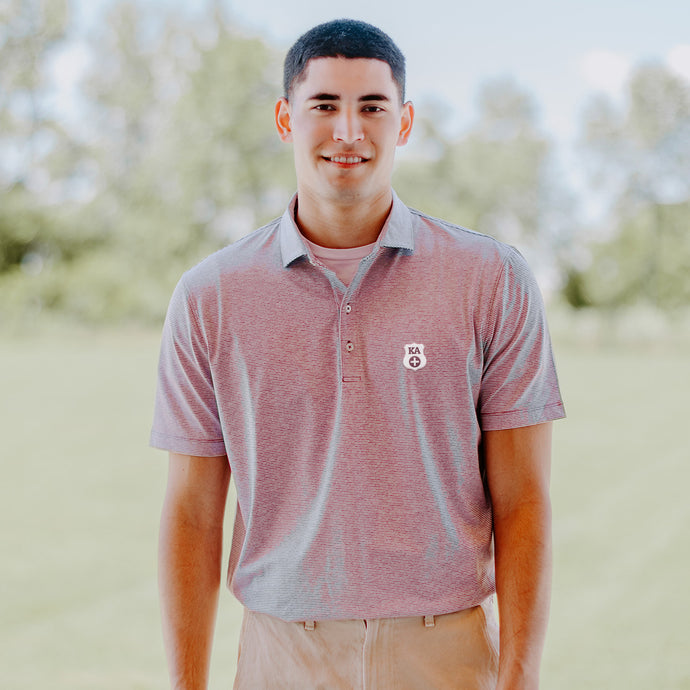 Kappa Alpha Johnnie-O Striped Polo