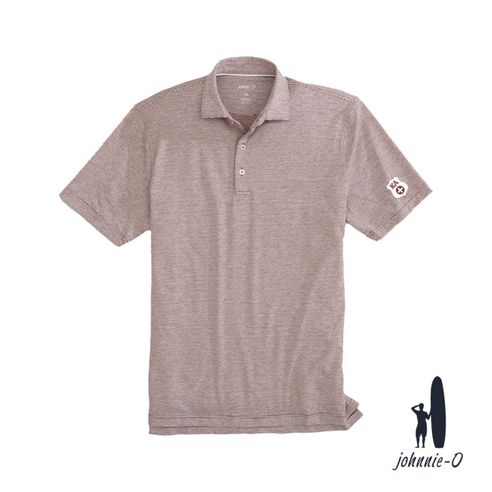 Kappa Alpha Johnnie-O Striped Polo With Sleeve Decoration