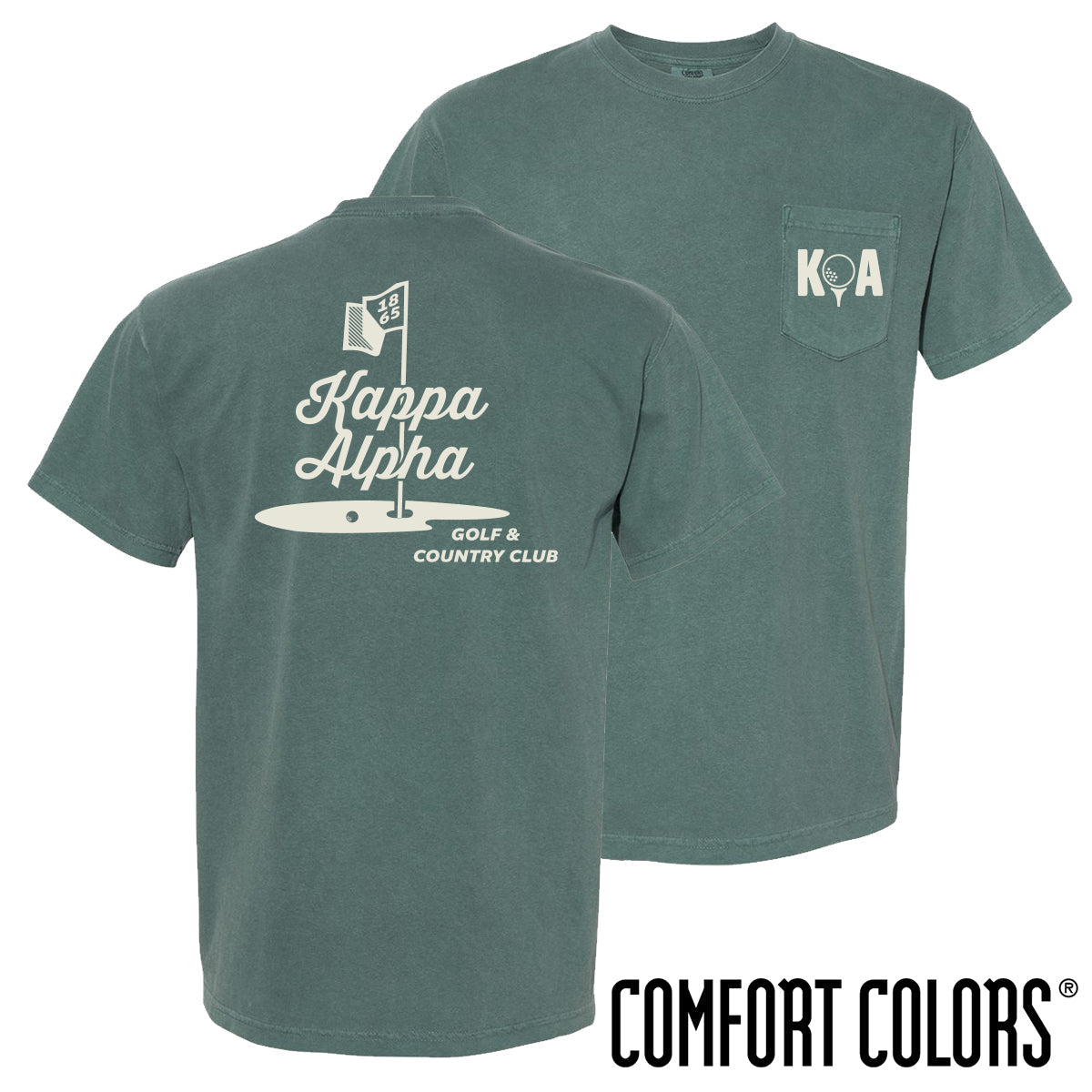 New! Kappa Alpha Par For The Course Short Sleeve Tee