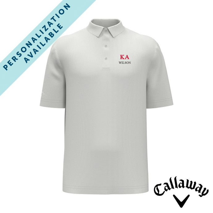 Kappa Alpha White Callaway Greek Letter Golf Polo