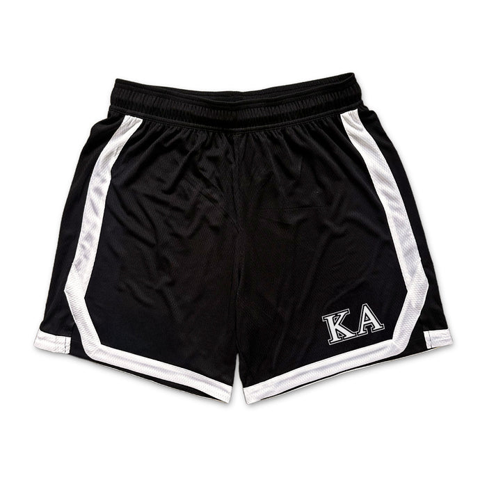 Kappa Alpha Frat Black 7" Mesh Shorts.
