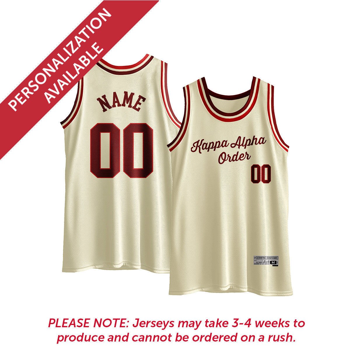 Kappa Alpha Retro Basketball Jersey.