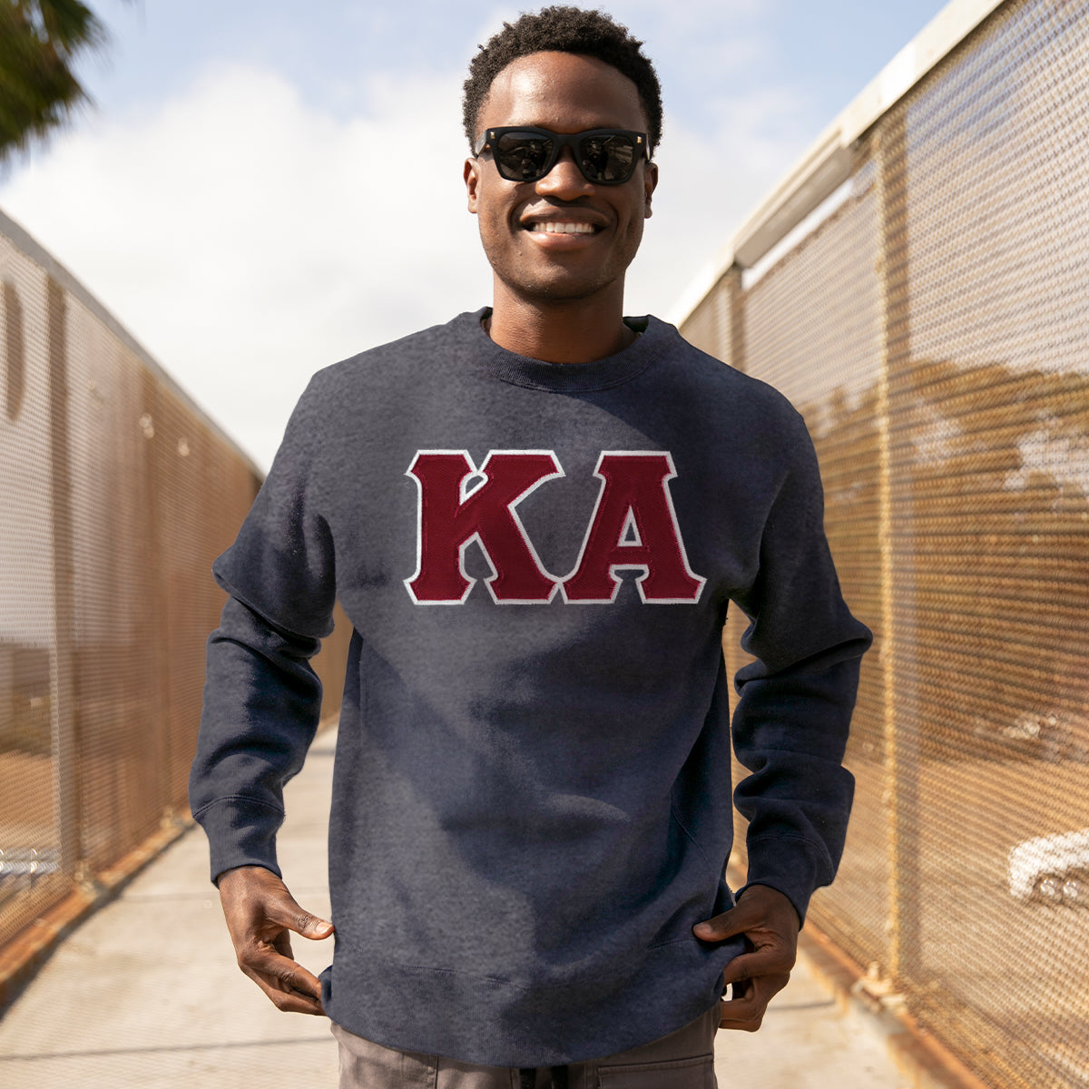 Kappa Alpha Dark Heather Classic Crew Sweatshirt