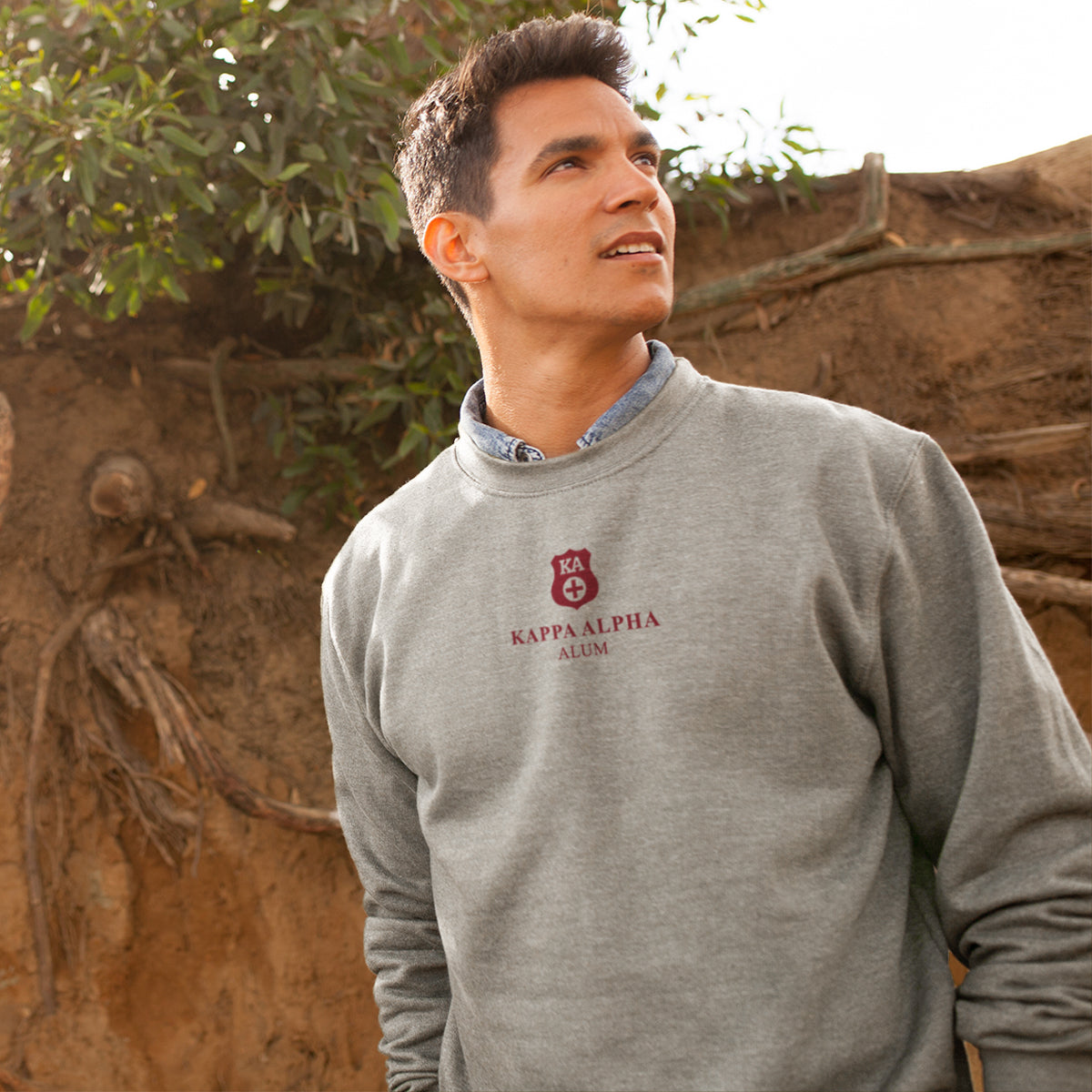New! Kappa Alpha Alumni Embroidered Symbol Crewneck
