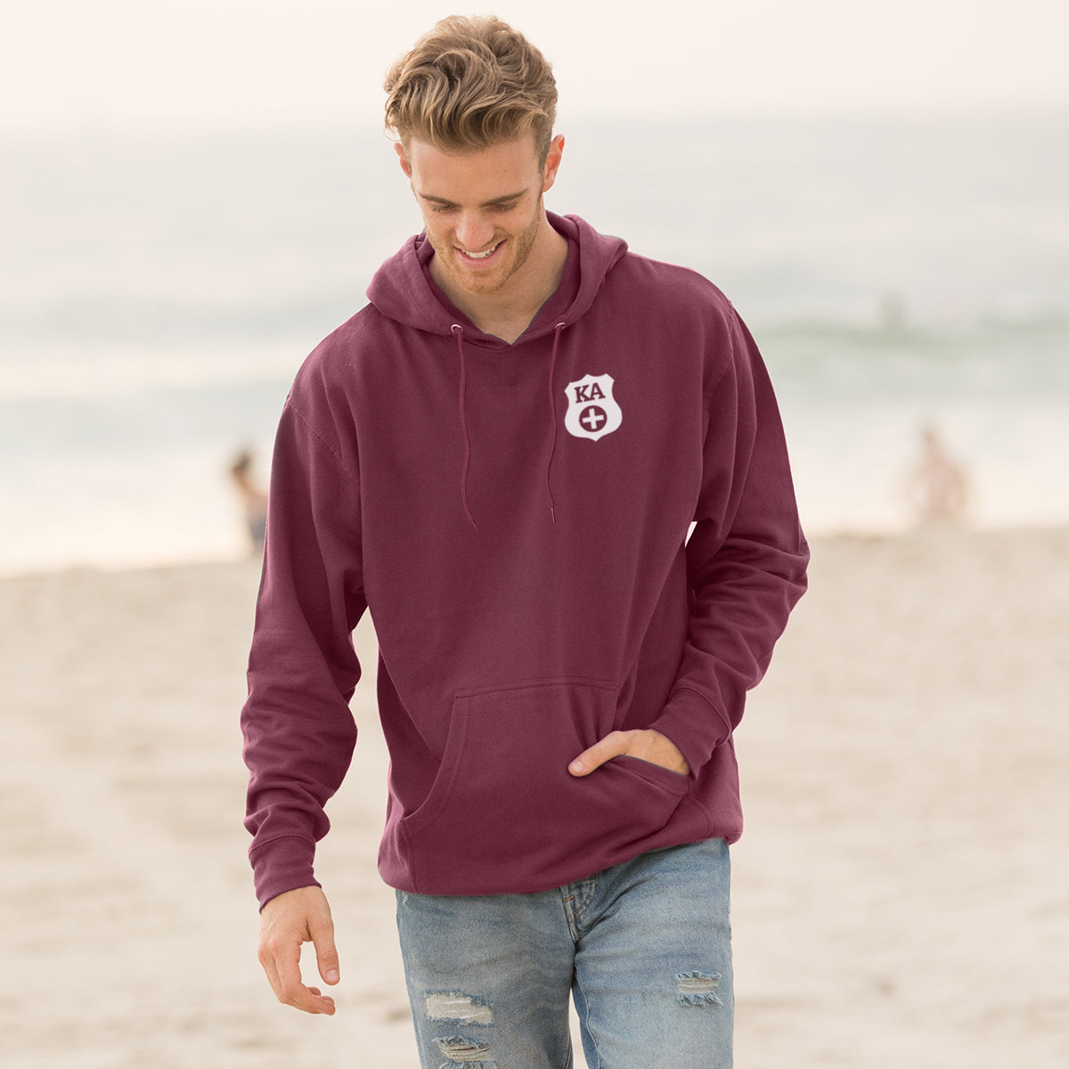 New! Kappa Alpha Retro Block Graphic Hoodie