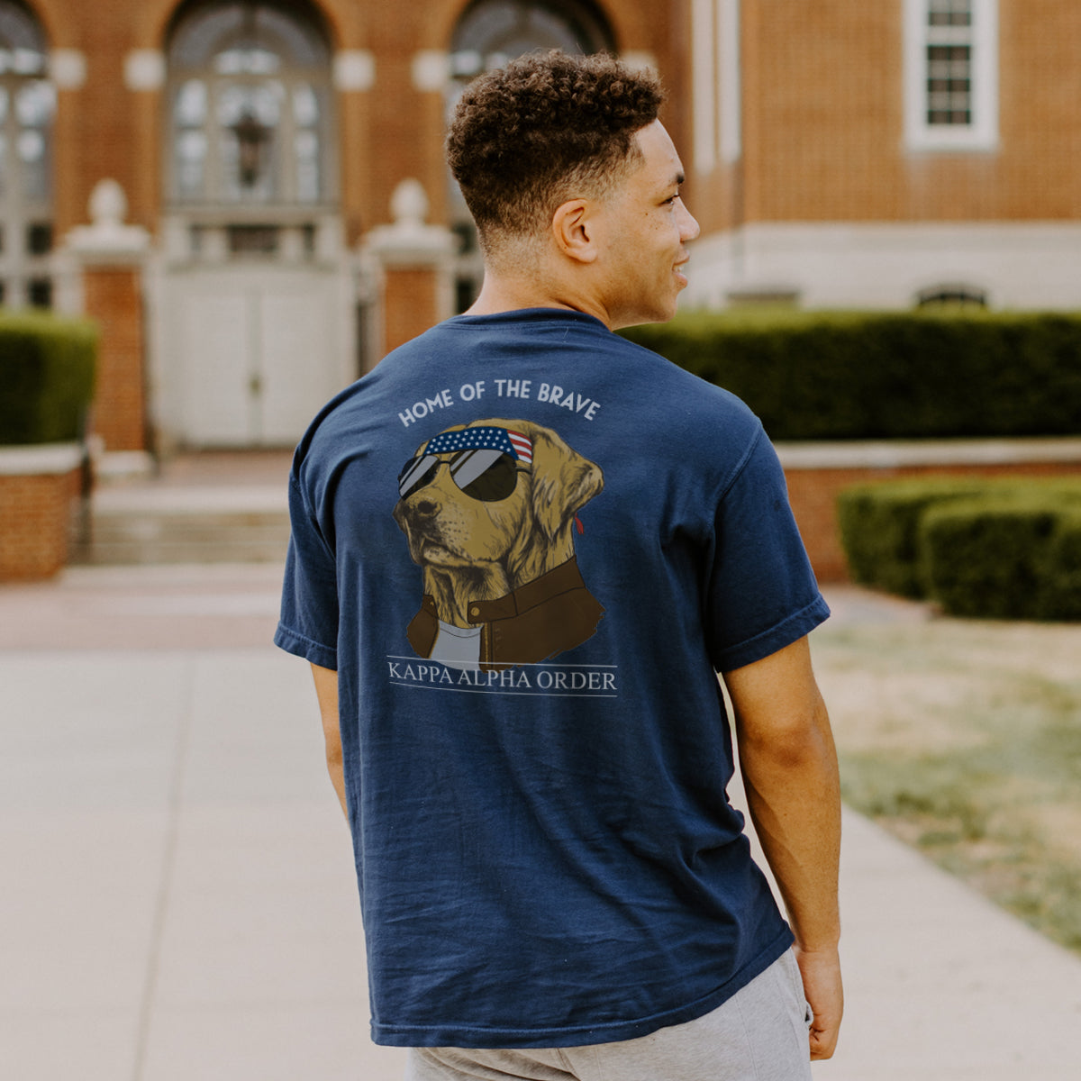 Kappa Alpha Short Sleeve Navy Patriot Retriever Tee