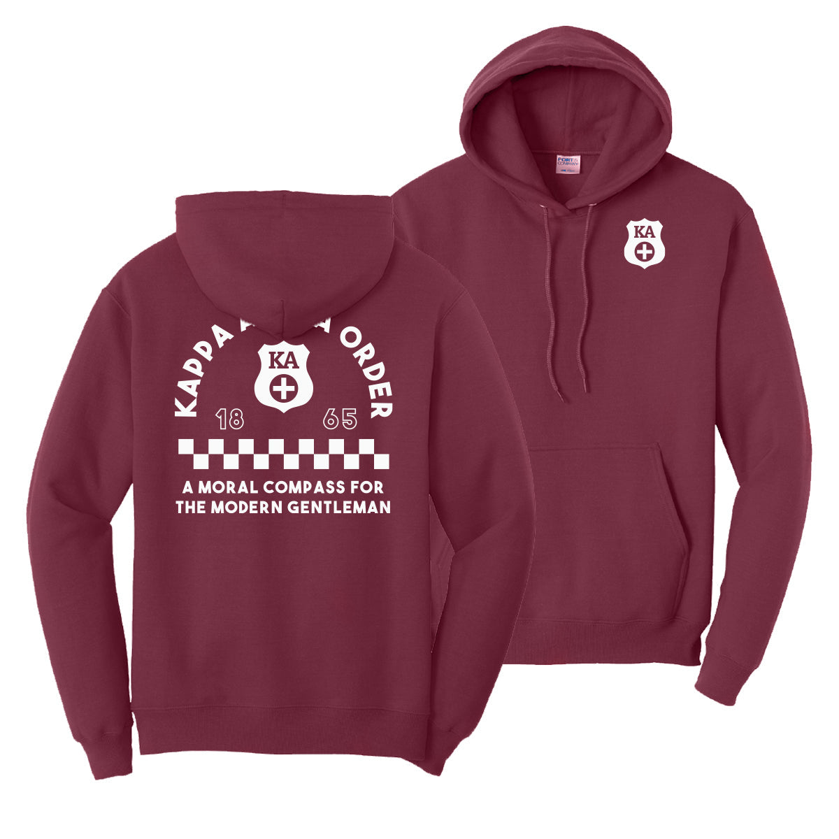 New! Kappa Alpha Retro Block Graphic Hoodie