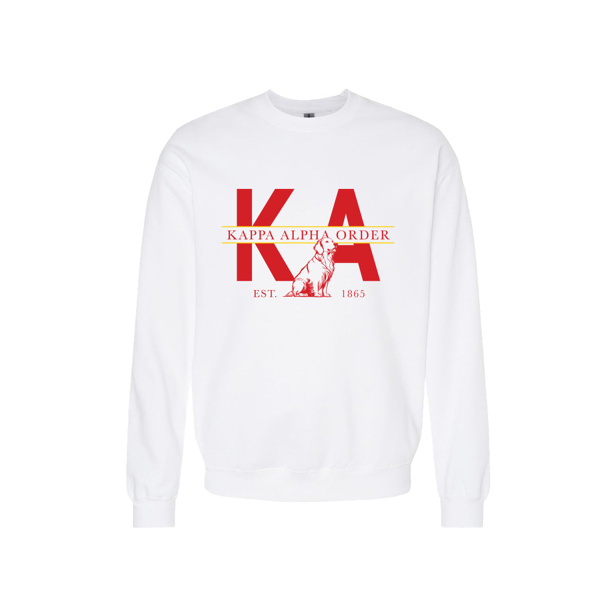 New! Kappa Alpha Golden Letters Crewneck