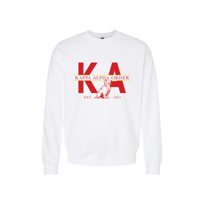 Kappa Alpha Golden Letters Crewneck