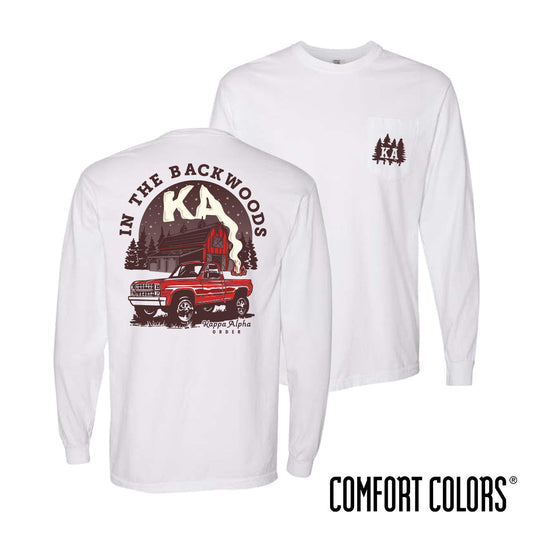 New! Kappa Alpha Comfort Colors Country Roads Long Sleeve Tee