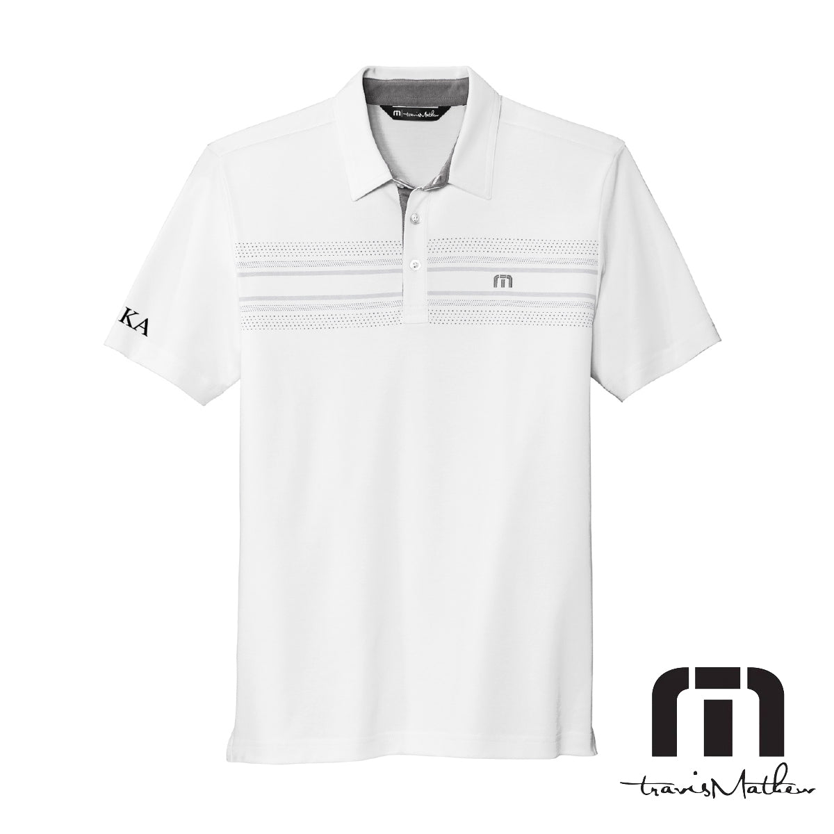 Kappa Alpha Travis Mathew Embroidered Chest Stripe Polo – Kappa Alpha Official Store