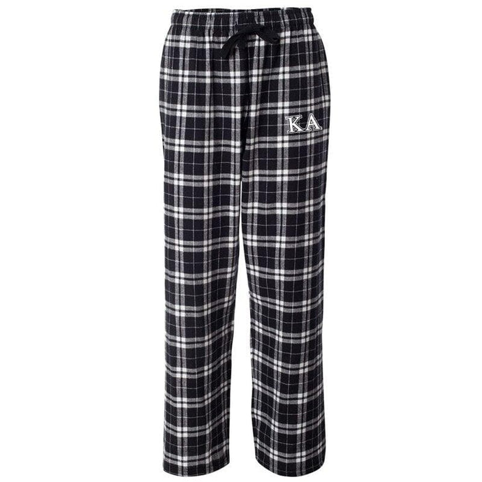 Kappa Alpha Black Plaid Flannel Pants | Kappa Alpha Order | Pajamas > Pajama bottom pants