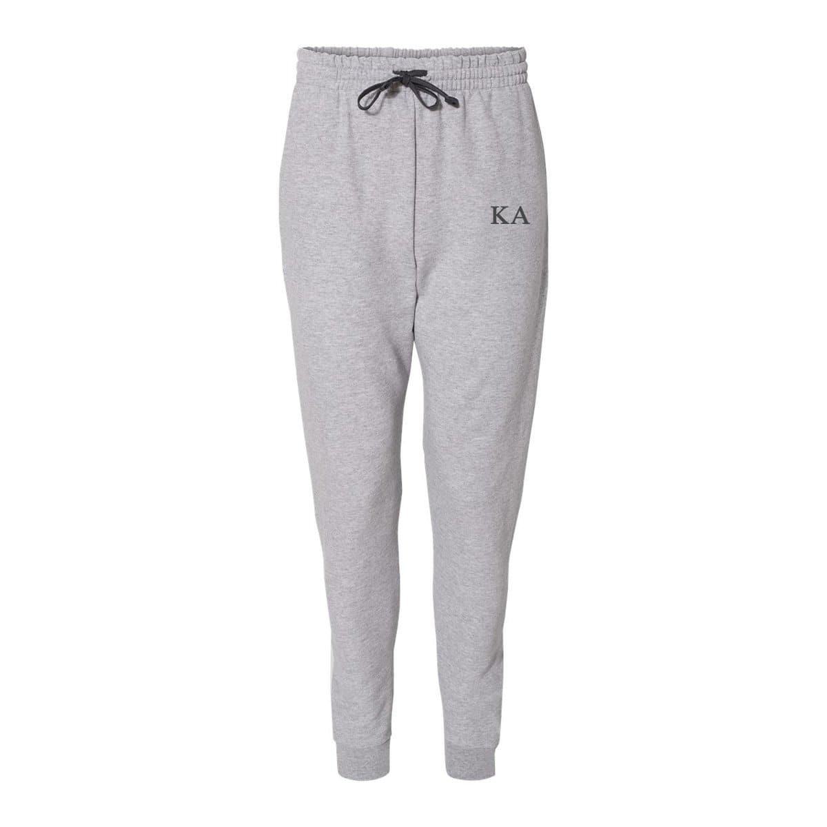 Kappa Alpha Heather Grey Contrast Joggers | Kappa Alpha Order | Pants > Sweatpants