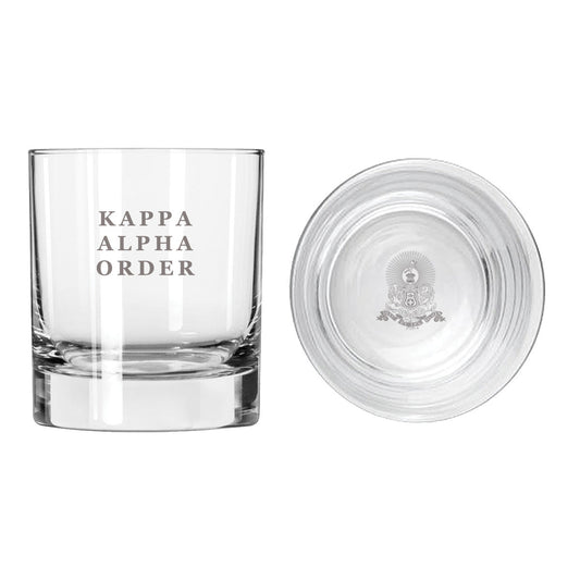 New! Kappa Alpha Fraternity Legacy Rocks Glass