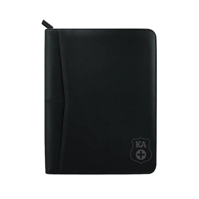 Kappa Alpha Zippered Crest Padfolio | Kappa Alpha Order | Office products > Padfolios