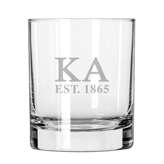 Kappa Alpha Engraved Glass | Kappa Alpha Order | Drinkware > 8 ounce glasses