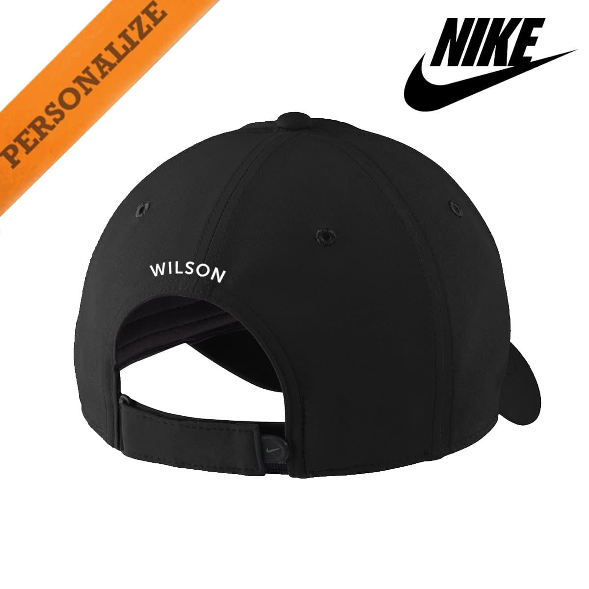 Kappa Alpha Personalized Black Nike Dri-FIT Performance Hat | Kappa Alpha Order | Headwear > Billed hats