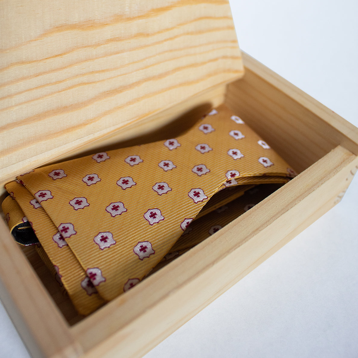 Gold Bow Tie With Shield