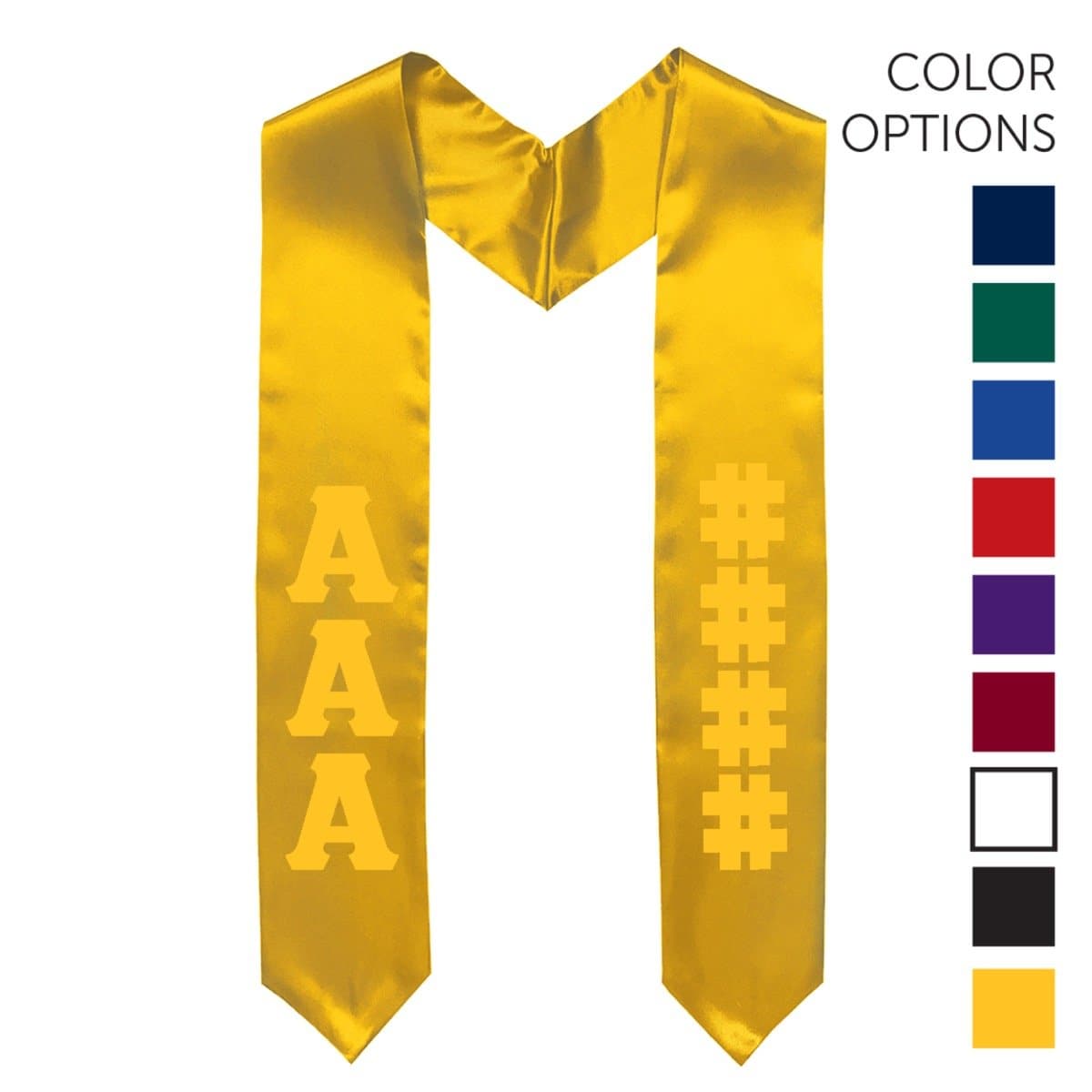 Kappa Alpha Pick Your Own Colors Graduation Stole | Kappa Alpha Order | Apparel > Stoles