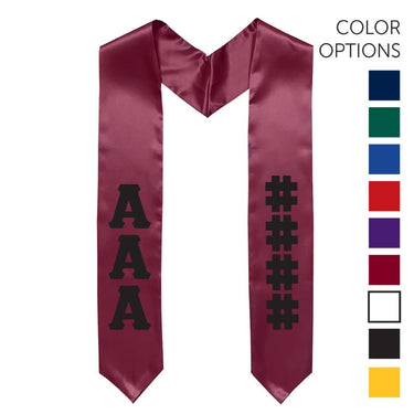Kappa Alpha Pick Your Own Colors Graduation Stole | Kappa Alpha Order | Apparel > Stoles