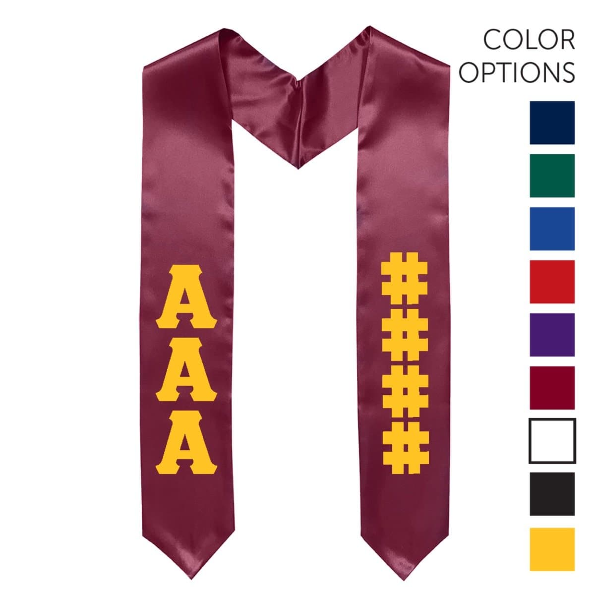 Kappa Alpha Pick Your Own Colors Graduation Stole | Kappa Alpha Order | Apparel > Stoles