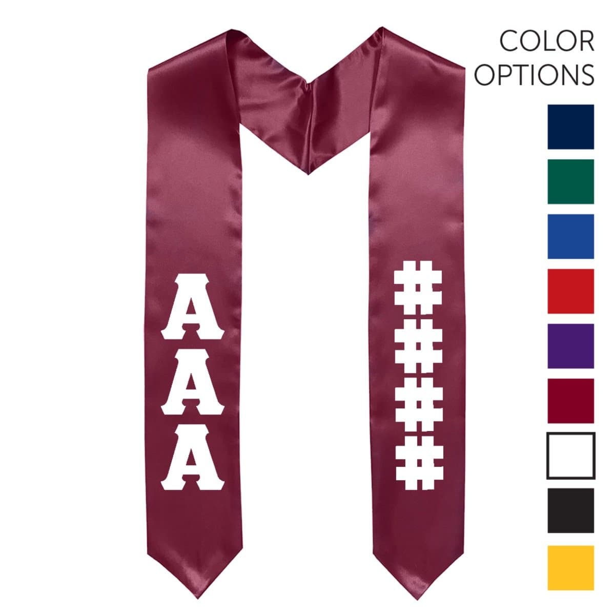 Kappa Alpha Pick Your Own Colors Graduation Stole | Kappa Alpha Order | Apparel > Stoles