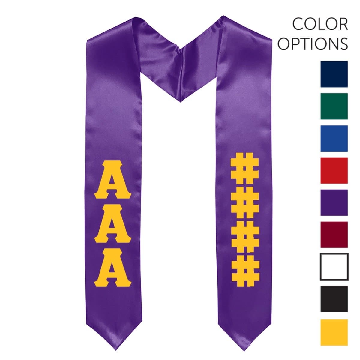Kappa Alpha Pick Your Own Colors Graduation Stole | Kappa Alpha Order | Apparel > Stoles