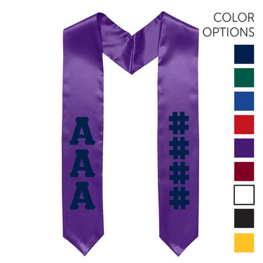 Kappa Alpha Pick Your Own Colors Graduation Stole | Kappa Alpha Order | Apparel > Stoles