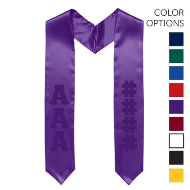 Kappa Alpha Pick Your Own Colors Graduation Stole | Kappa Alpha Order | Apparel > Stoles