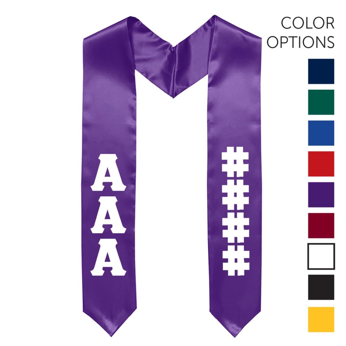 Kappa Alpha Pick Your Own Colors Graduation Stole | Kappa Alpha Order | Apparel > Stoles