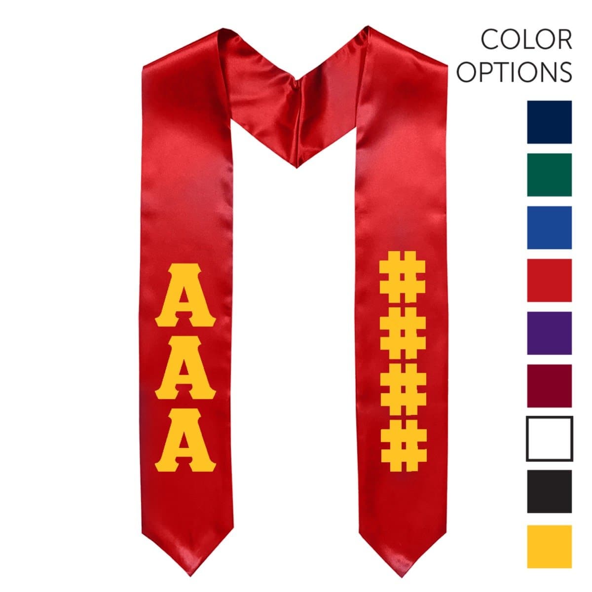 Kappa Alpha Pick Your Own Colors Graduation Stole | Kappa Alpha Order | Apparel > Stoles