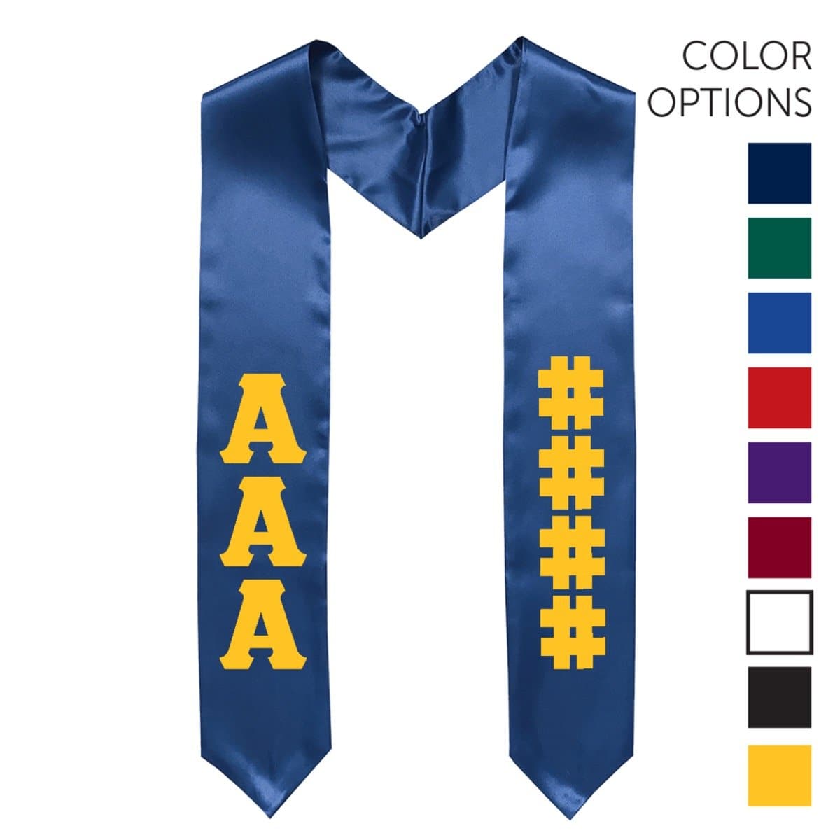 Kappa Alpha Pick Your Own Colors Graduation Stole | Kappa Alpha Order | Apparel > Stoles