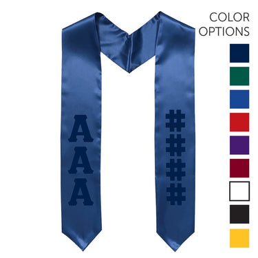 Kappa Alpha Pick Your Own Colors Graduation Stole | Kappa Alpha Order | Apparel > Stoles