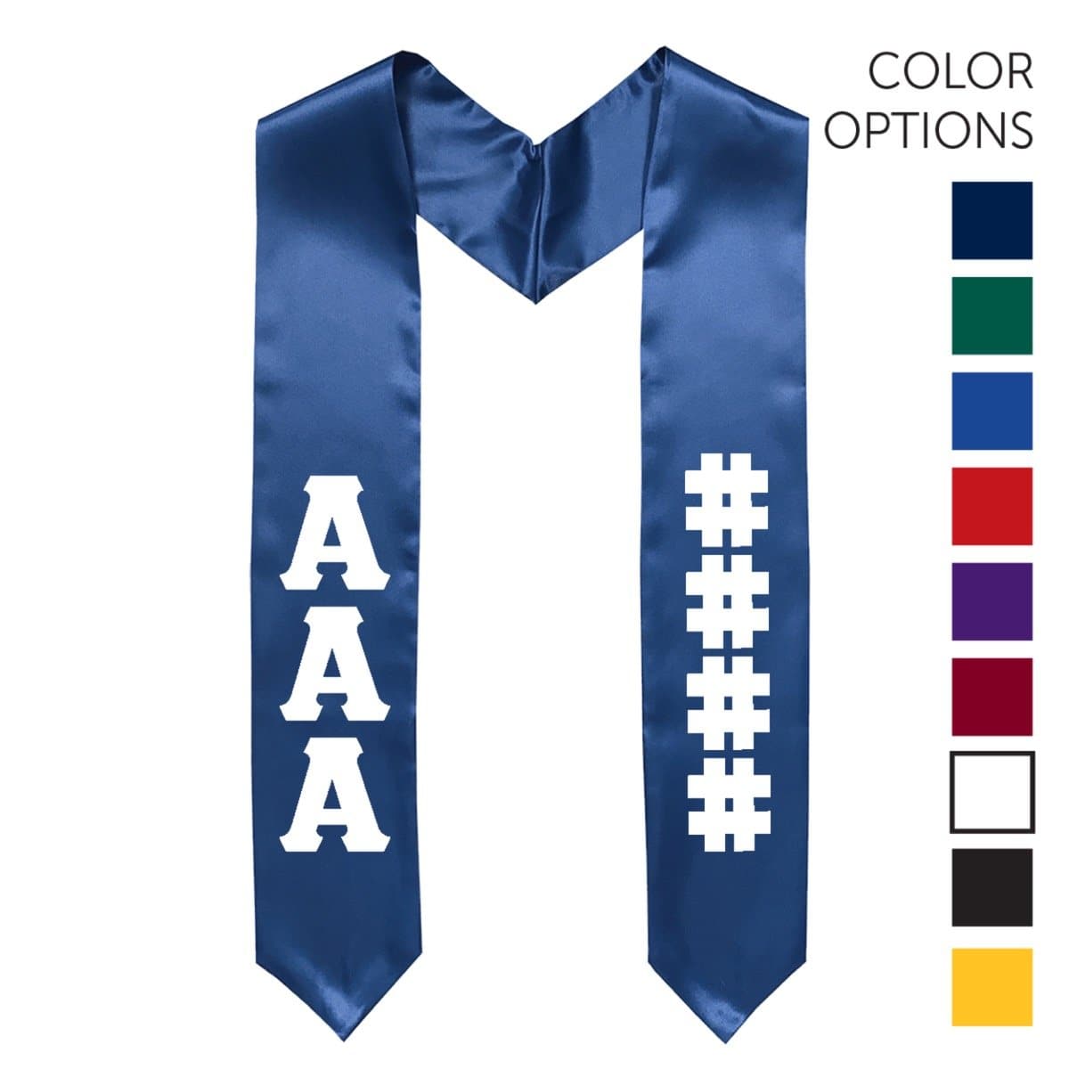 Kappa Alpha Pick Your Own Colors Graduation Stole | Kappa Alpha Order | Apparel > Stoles