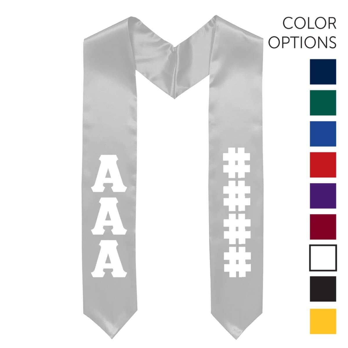 Kappa Alpha Pick Your Own Colors Graduation Stole | Kappa Alpha Order | Apparel > Stoles