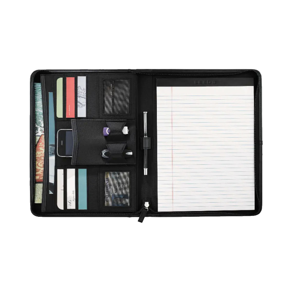 Kappa Alpha Zippered Crest Padfolio | Kappa Alpha Order | Office products > Padfolios