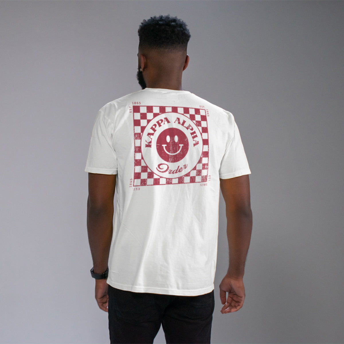 Kappa Alpha Comfort Colors Retro Smiley Short Sleeve Tee