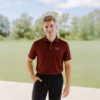 Kappa Alpha Order Maroon Callaway Opti-Vent Polo, perfect for a game of golf.