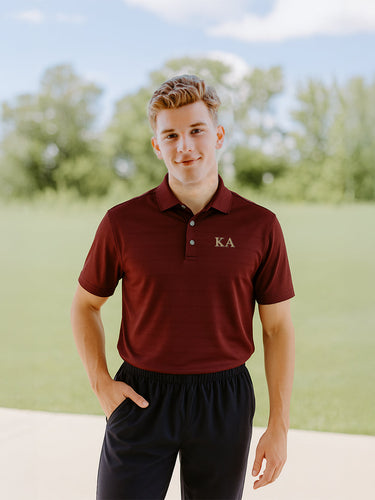 Kappa Alpha Order Maroon Callaway Opti-Vent Polo, perfect for a game of golf.