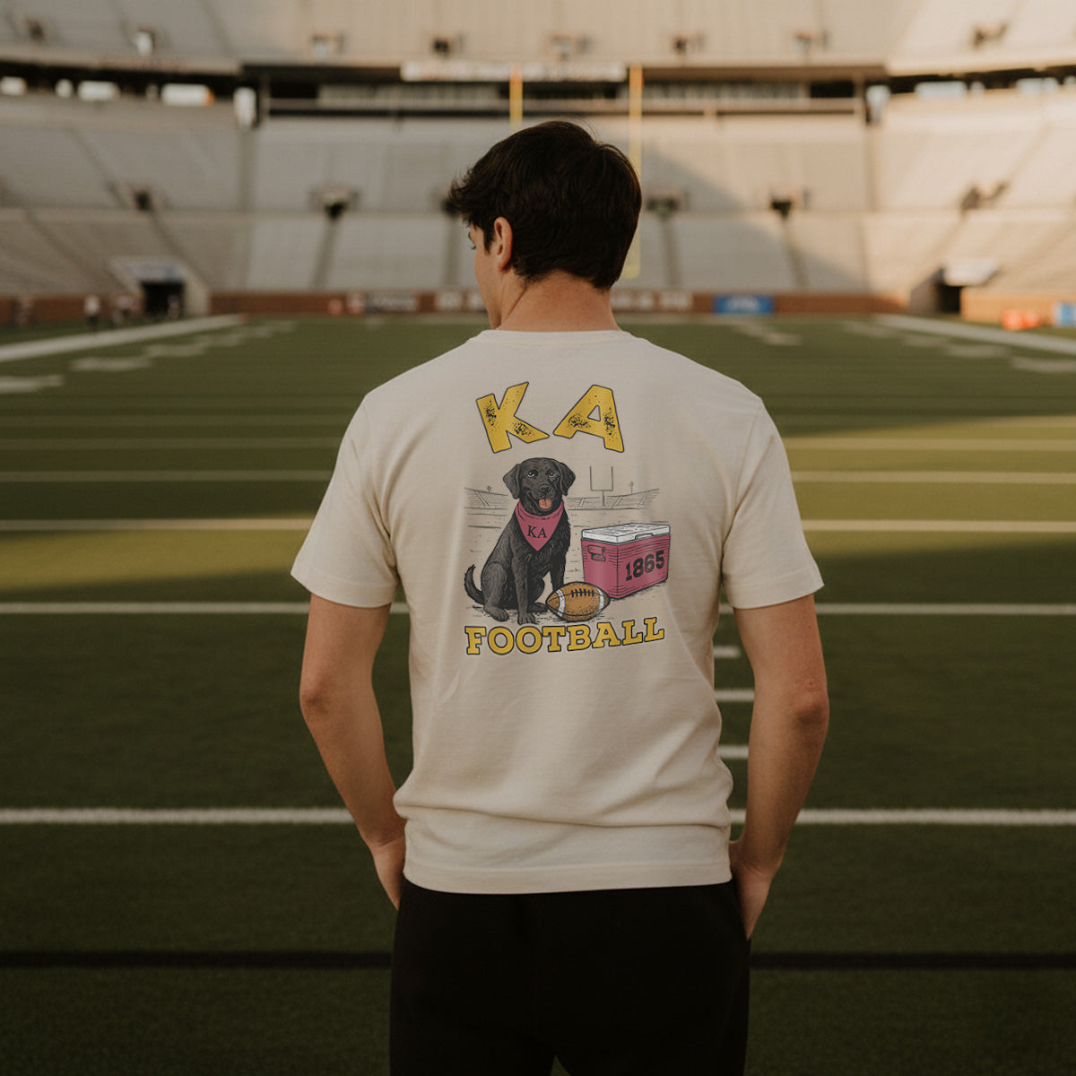 Kappa Alpha fraternity merch, Comfort Colors Linebacker Lab Short Sleeve Tee.