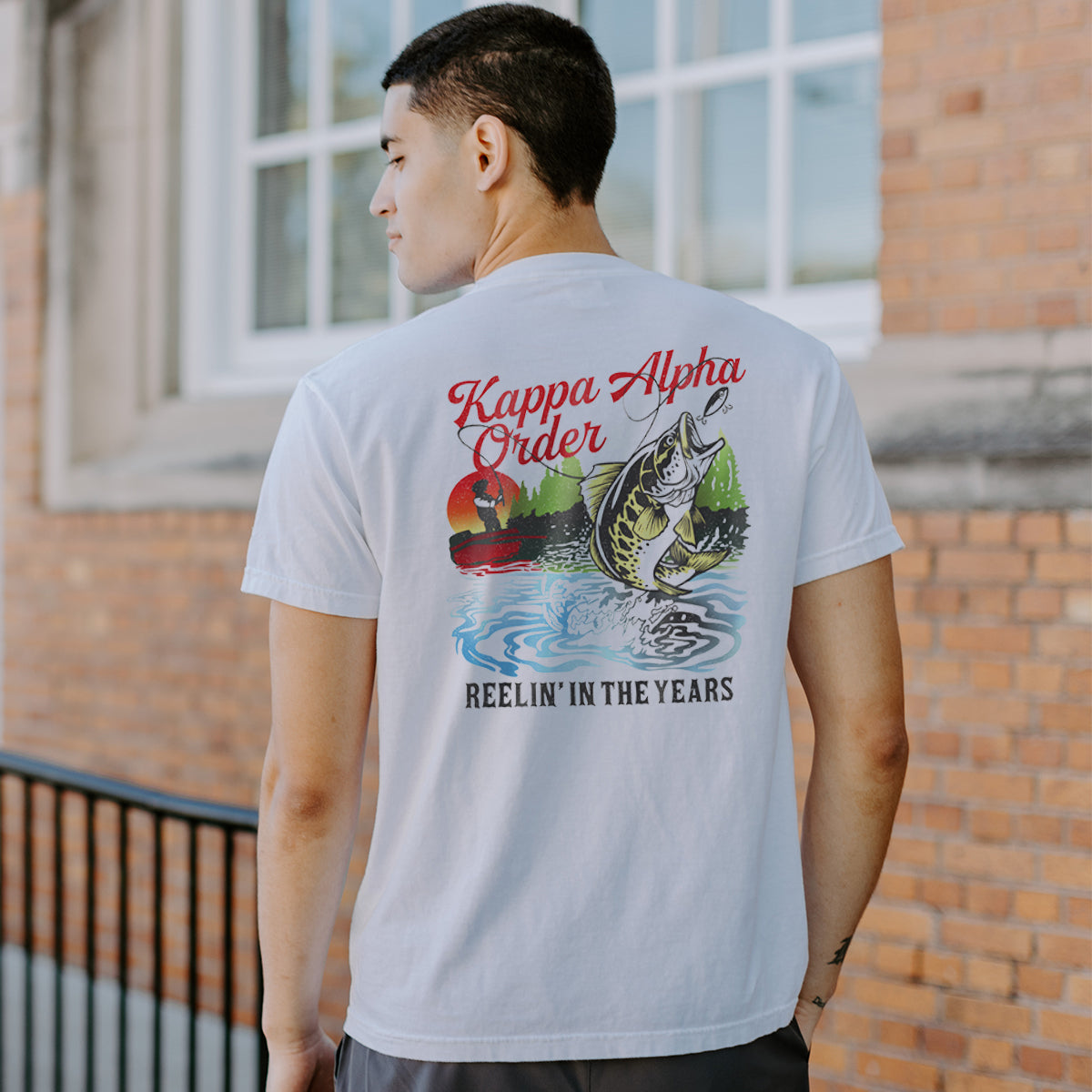 Kappa Alpha Order frat merch, Reel Good Time Comfort Colors Short Sleeve Tee.