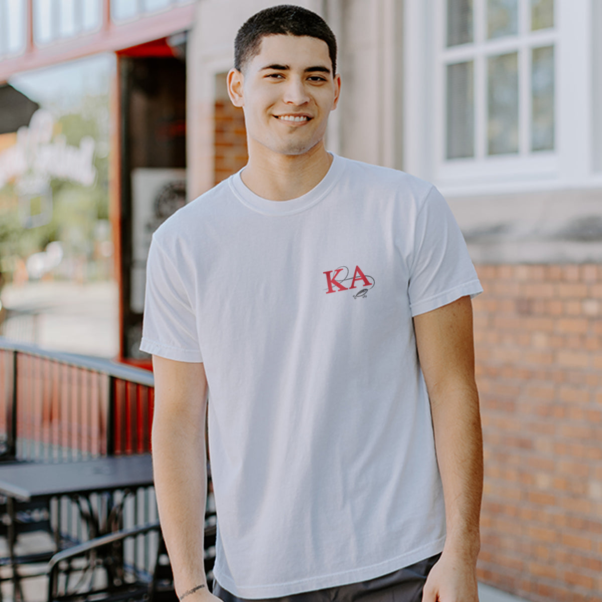 Kappa Alpha fraternity merch, Reel Good Time Comfort Colors Short Sleeve Tee.