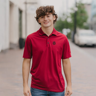 Kappa Alpha Red Nike Polo With Badge